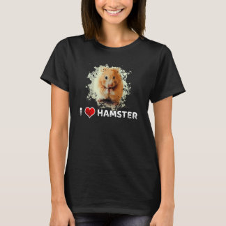 ハムスターの愛 ハムスターの顔 Tシャツ