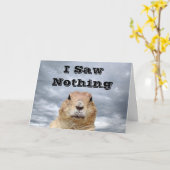 ハムスターの日、何も見えなかった カード (黄色い花)