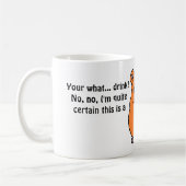 ハムスターの温水浴槽のマグ コーヒーマグカップ (左)