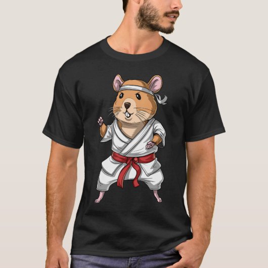ハムスターの空手 Tシャツ (正面)