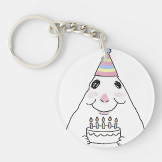 ハムスターの誕生日おもしろキーホルダー キーホルダー