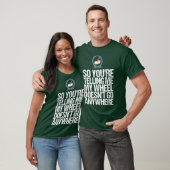 ハムスターの車輪どこにも行かない ギフト 面白ハムスター Tシャツ (ユニセックス)