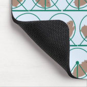 ハムスターの車輪のマウスパッド マウスパッド (コーナー)