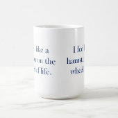 ハムスターの車輪のマグ コーヒーマグカップ (中央)