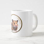 ハムスターの車輪の楽しい時間 ジャンボコーヒーマグカップ (正面右)