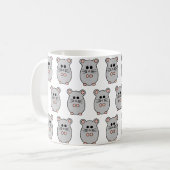 ハムスターの「myham」のマグ コーヒーマグカップ (正面左)