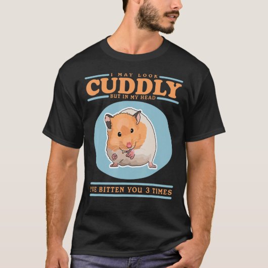 ハムスターは愛嬌のある飼い主のハムスター Tシャツ (正面)