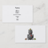 ハムスターをかわいいカバ 名刺 (正面/裏面)