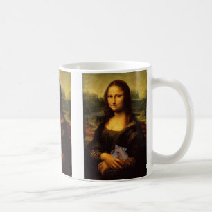 ハムスターを使ったモナリザ コーヒーマグカップ