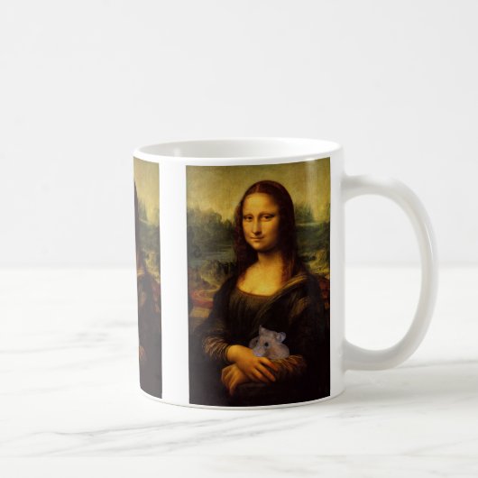 ハムスターを使ったモナリザ コーヒーマグカップ (右)