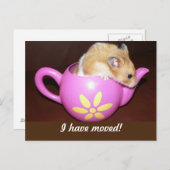 ハムスターを引越した 案内ポストカード (正面/裏面)