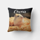 ハムスターを愛する人たちにとってかわいいハムスターの贈り物 クッション (裏面)