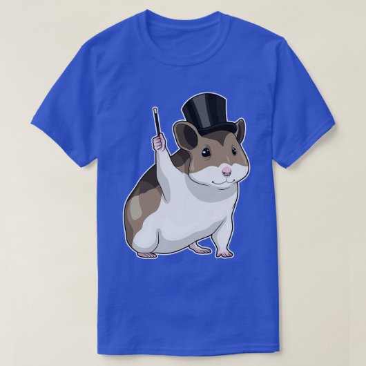 ハムスターウィザード魔法杖 Tシャツ (デザイン正面)