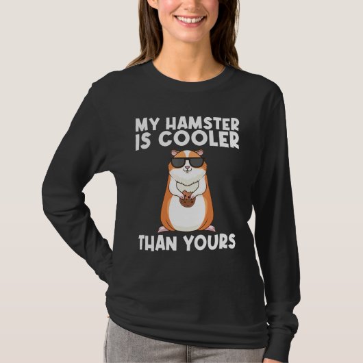 ハムスターカッコいい女子男性へシリア矮性齧歯動物アニ Tシャツ (正面)