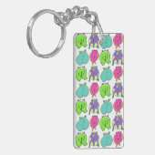 ハムスターカラフルお尻パターン キーホルダー (正面左)