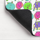 ハムスターカラフルお尻パターン マウスパッド (コーナー)