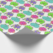 ハムスターカラフルお尻パターン ラッピングペーパー (角)