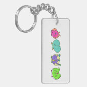 ハムスターカラフルお尻 キーホルダー (正面左)