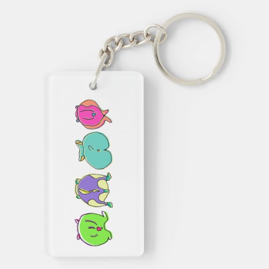 ハムスターカラフルお尻 キーホルダー (裏面)