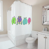ハムスターカラフルお尻 シャワーカーテン (インサイチュ)