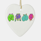 ハムスターカラフルお尻 セラミックオーナメント (右)