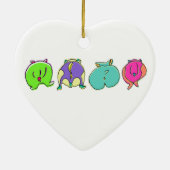 ハムスターカラフルお尻 セラミックオーナメント (裏面)