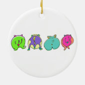 ハムスターカラフルお尻 セラミックオーナメント (裏面)