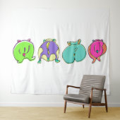 ハムスターカラフルお尻 タペストリー (インサイチュ(横))