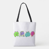 ハムスターカラフルお尻 トートバッグ (裏面)