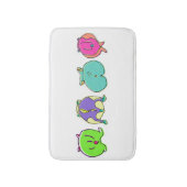 ハムスターカラフルお尻 バスマット (正面縦)