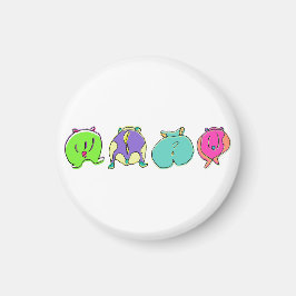 ハムスターカラフルお尻 マグネット