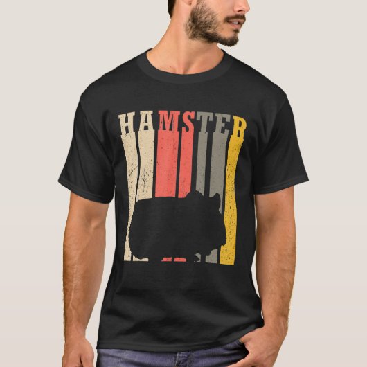 ハムスターカラフルデザインハムスター Tシャツ (正面)