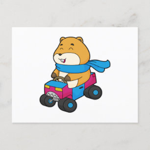 ハムスターカー ポストカード