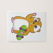 ハムスタースケーターのスケートボード ジグソーパズル (横)