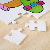 ハムスタースケーターのスケートボード ジグソーパズル (側面)