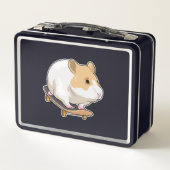 ハムスタースケーターのスケートボード メタルランチボックス (裏面)