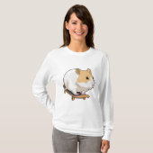 ハムスタースケーターのスケートボード Tシャツ (正面フル)