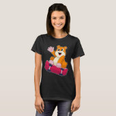 ハムスタースケーター スケートボード Tシャツ (正面フル)
