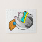 ハムスタースノーボードスノーボード ジグソーパズル (横)