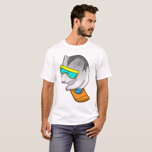 ハムスタースノーボードスノーボード Tシャツ (正面フル)