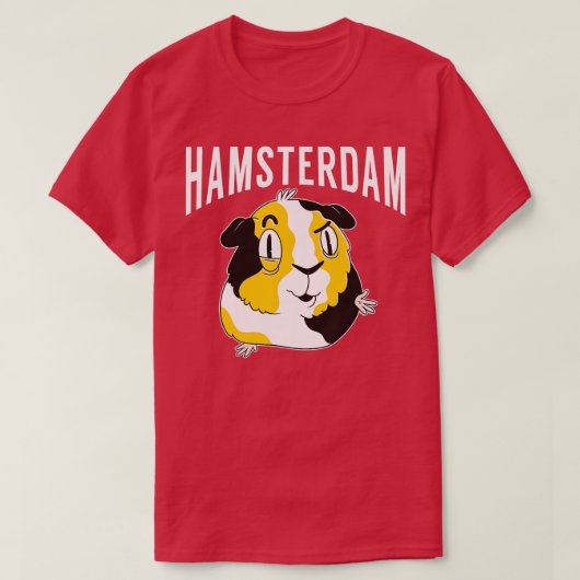 ハムスターダムかわいいハムスター恋人 Tシャツ (デザイン正面)