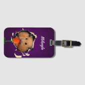 ハムスターチューズホールイン ラゲッジタグ (正面横)