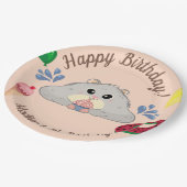 ハムスターデイプールパーティー ペーパープレート (アングル)