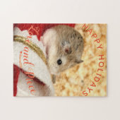 ハムスターハッピーホリデー ジグソーパズル (横)