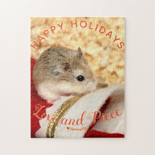 ハムスターハッピーホリデー ジグソーパズル (縦)