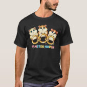 ハムスターハブン かわいいリングデザイン Tシャツ (正面)
