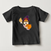 ハムスターハロウィン野球 ベビーTシャツ (正面)
