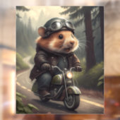 ハムスターバイクもしくは自転車に乗る人 ウィンドウサイン (シート2)