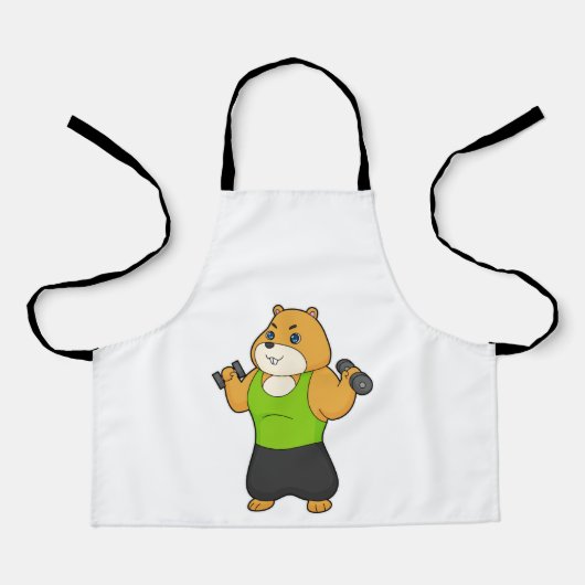 ハムスターフィットネスダンベル エプロン (正面)