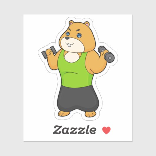 ハムスターフィットネスダンベル シール (シート)